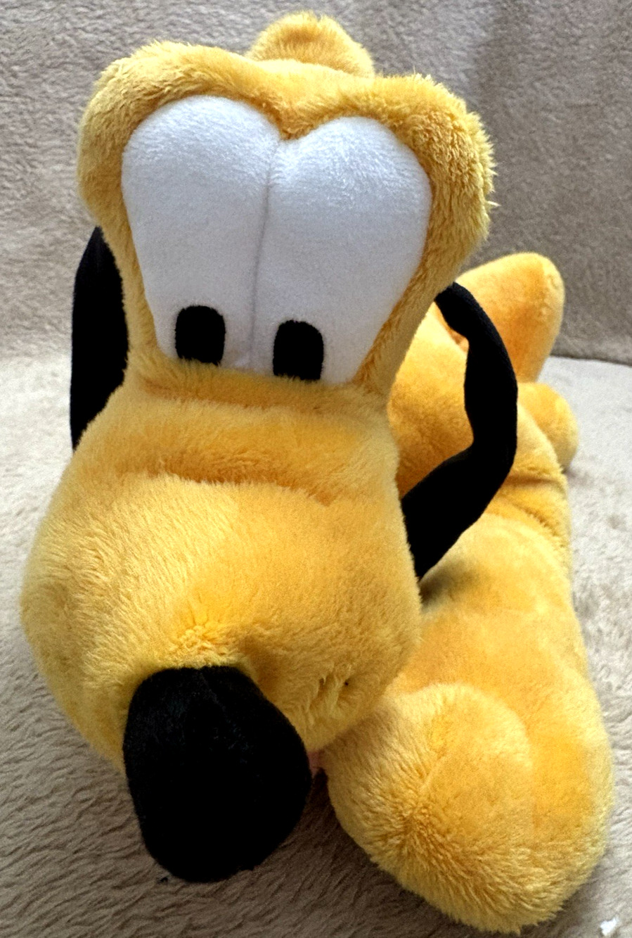Disney Store Genuine Original Authentic Large Pluto Plush 16” Stuffed Animal